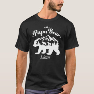 Camiseta Familia de padres de oso de papá personalizada