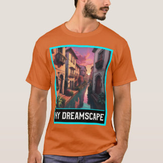 Camiseta Familia de paisaje de ciudad de fantasía como Ital