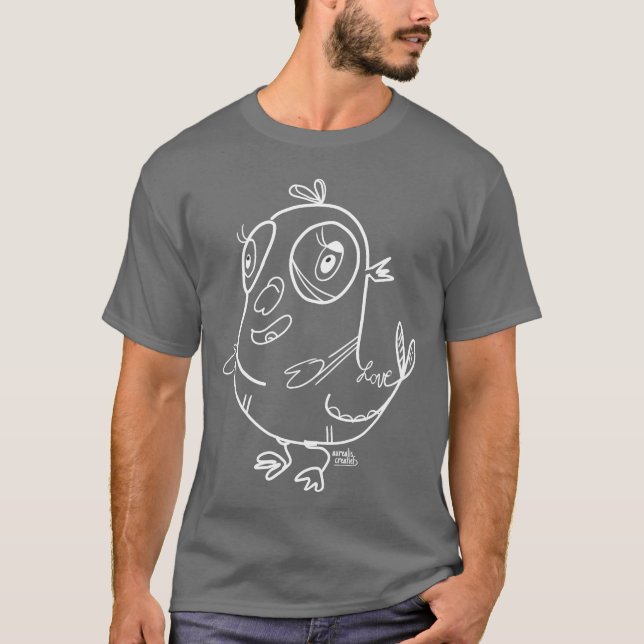 Camiseta familia de pájaros raros (Anverso)
