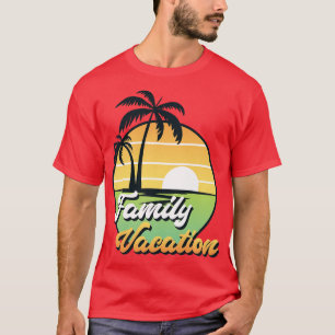 Camiseta Familia De Palmeras Exóticas Vacaciones Retro Suns