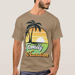 Camiseta Familia De Palmeras Exóticas Vacaciones Retro Suns