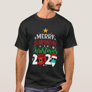 Camiseta Familia de papel higiénico Merry Quarantine Navida