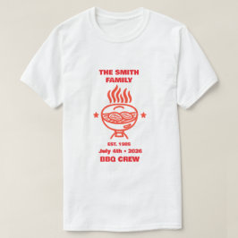 Camiseta Familia de parrillada en el patio trasero 4 de jul