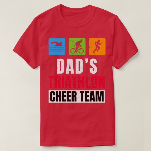 Camiseta Familia de partidarios de la Triatlón Dads Salud 2 (Diseño del anverso)