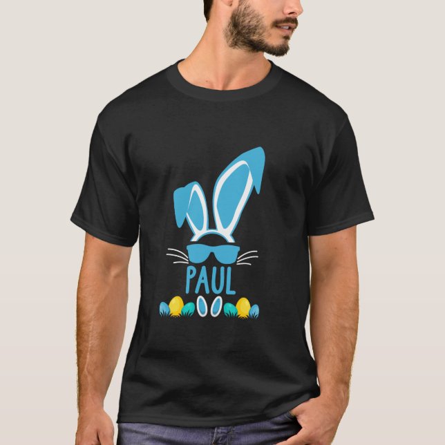 Camiseta Familia de Pascua Concurrencia de Conejo Día de Pa (Anverso)