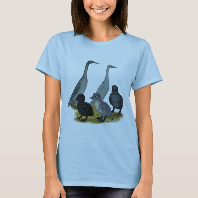 Camiseta Familia de patos Blue Runner (Anverso)