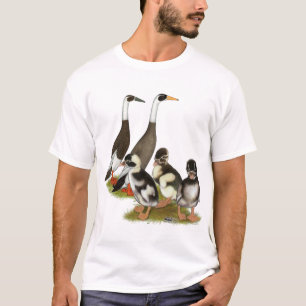 Camiseta Familia de patos corredores con lápiz esmerilado