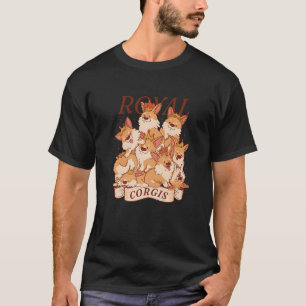 Camiseta Familia de perros Corgi Cachorro juguetón y lindo