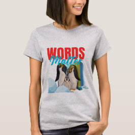 Camiseta Familia de Pingüinos Coloridos Amor