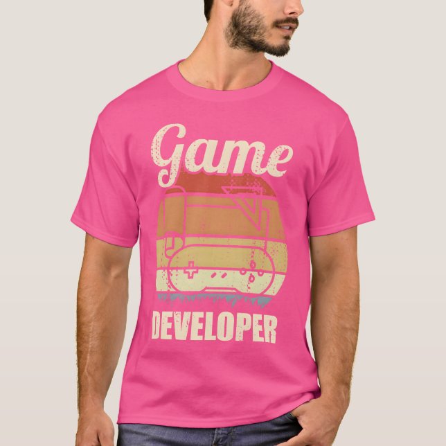 Camiseta Familia de programadores de juegos (Anverso)