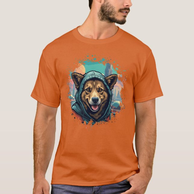 Camiseta familia de regalo de perro urbano (Anverso)