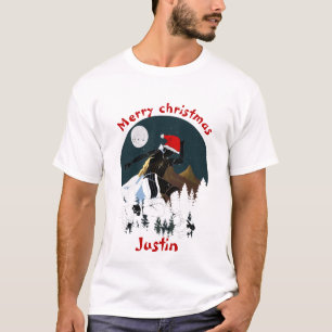 Camiseta Familia de regalos de navidades, nombre personaliz