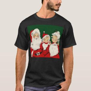 Camiseta Familia de Santa Retro de Mitad de Siglo – Kitsch 