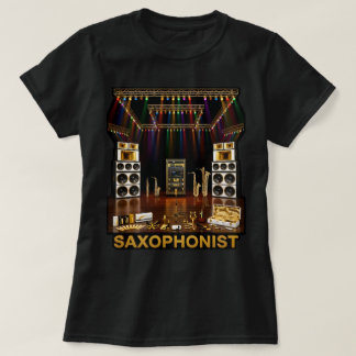 Camiseta Familia de Saxofones: Soprano Alto Tenor Barítono