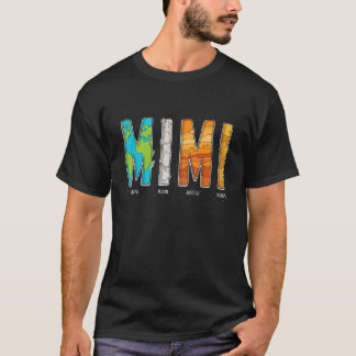 Camiseta Familia de sistemas solares Mimi Outer Space Birth