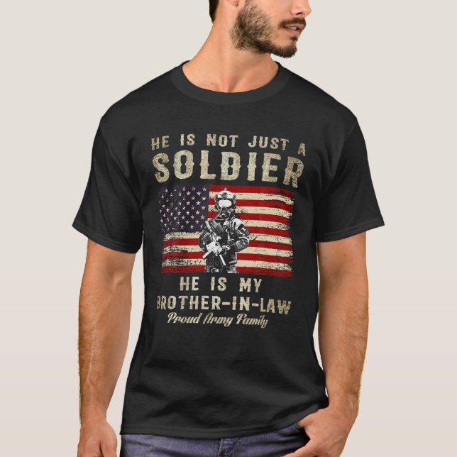 Camiseta Familia De Soldados Del Ejército Orgullosos Del He (Anverso)