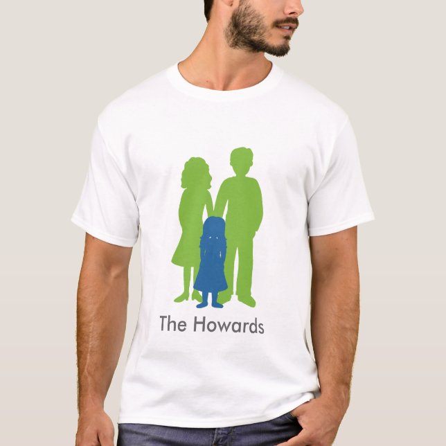 Camiseta Familia de tres con la hija (Anverso)