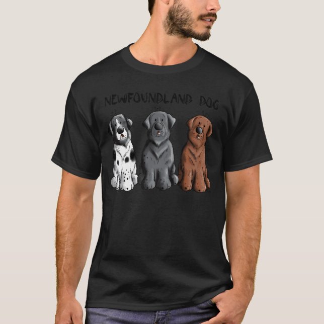Camiseta Familia de tres Personalizados de perros de Terran (Anverso)