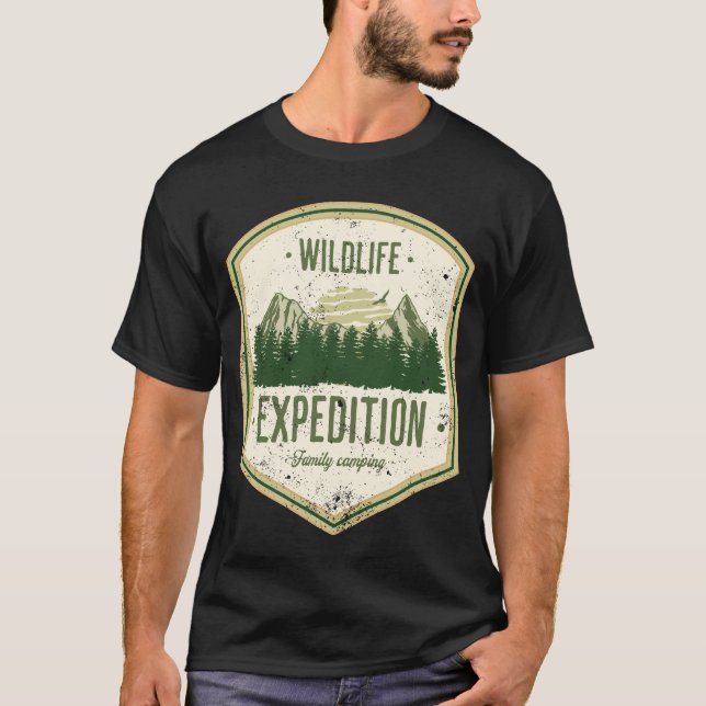 Camiseta Familia de vacaciones al aire libre de la Expedici (Anverso)