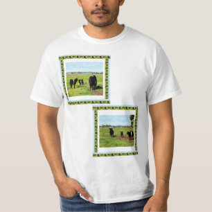 Camiseta Familia de vacas Galloway cortadas,