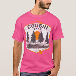 Camiseta Familia De Verano De Arte De La Canoa Vintage Cous