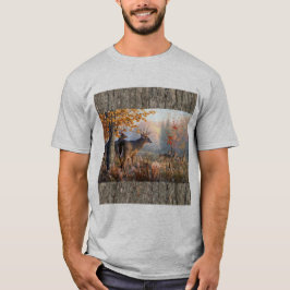 Camiseta Familia Deer Jugando En Campo