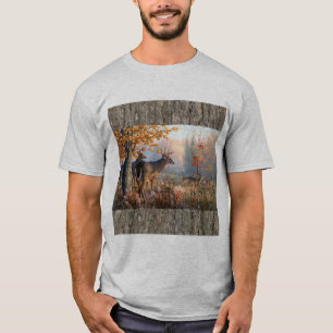 Camiseta Familia Deer Jugando En Campo