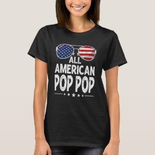 Camiseta Familia del Día del Padre retro masculino pop amer