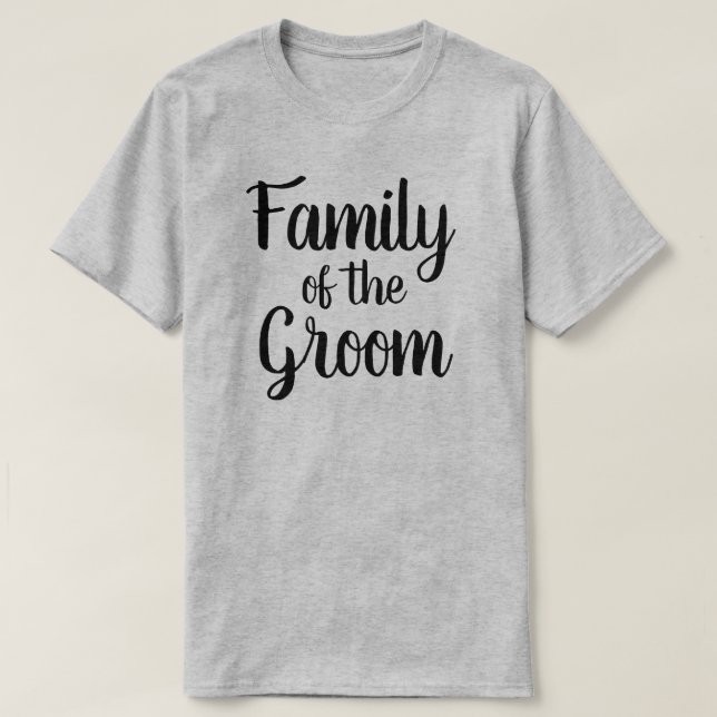 Camiseta Familia del Groom (Diseño del anverso)