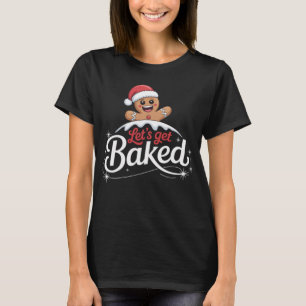 Camiseta Familia del hombre de jengibre de Navidad Vamos a