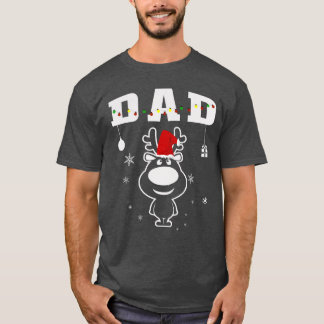 Camiseta Familia del pijama del navidad del reno de Santa