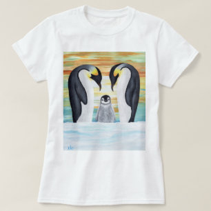 Camiseta Familia del pingüino con el pingüino del bebé