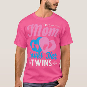 Camiseta Familia Día de la Madre Madre Madre Padres Gemelos