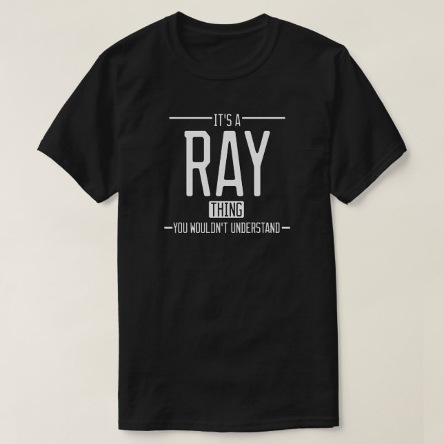 Camiseta Familia divertida de apellidos Ray (Diseño del anverso)
