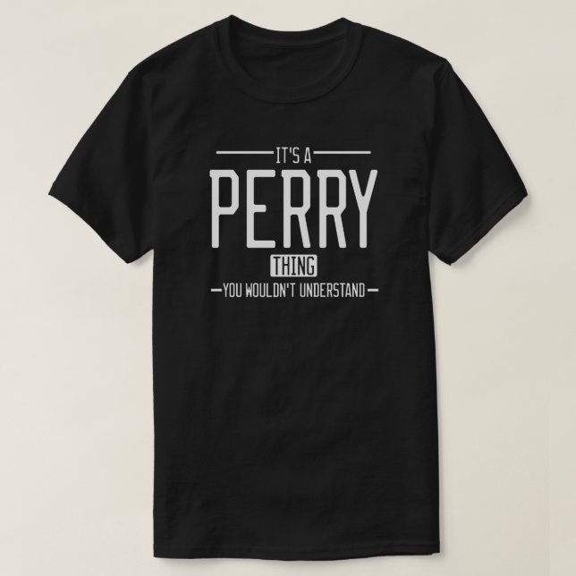 Camiseta Familia divertida de Perry (Diseño del anverso)