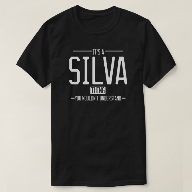 Camiseta Familia divertida de Silva (Diseño del anverso)