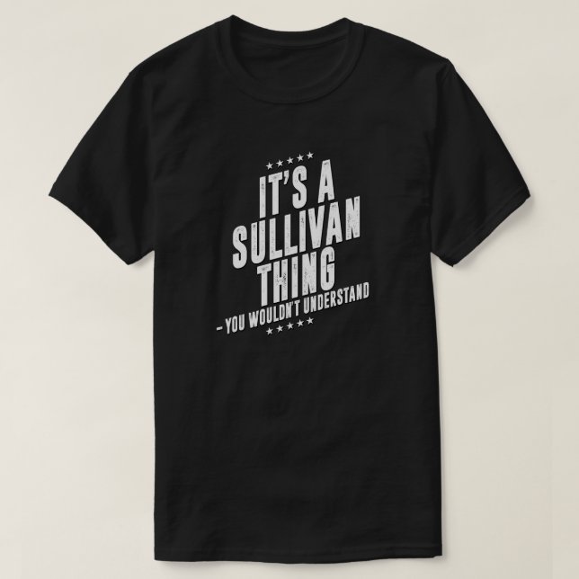 Camiseta Familia divertida de Sullivan (Diseño del anverso)
