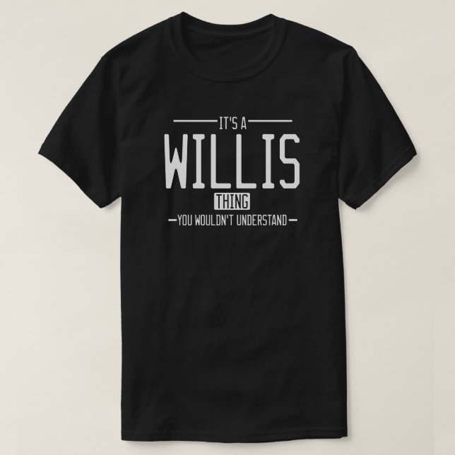 Camiseta Familia divertida de Willis (Diseño del anverso)