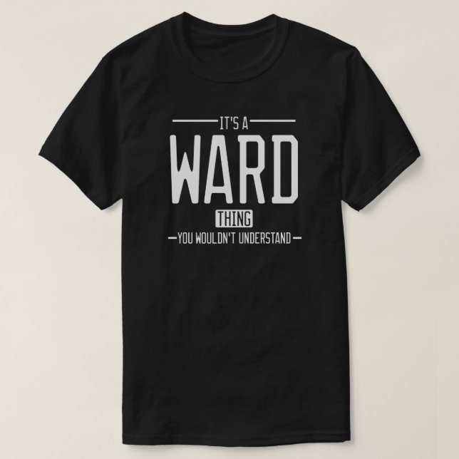 Camiseta Familia divertida del apellido Ward (Diseño del anverso)