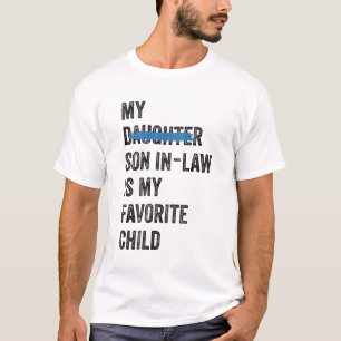 Camiseta Familia divertida mi hijo en la ley es mi hijo fav