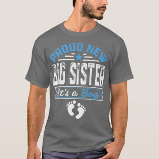 Camiseta Familia divertida orgullosa nueva hermana grande e