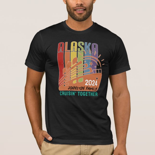 Camiseta Familia divertida Viajes Alaska (Anverso)