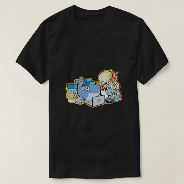 Camiseta Familia Docker  (Diseño del anverso)