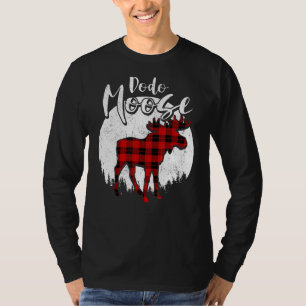 Camiseta Familia Dodo Moose Red Plaid Buffalo Matanza Pajam