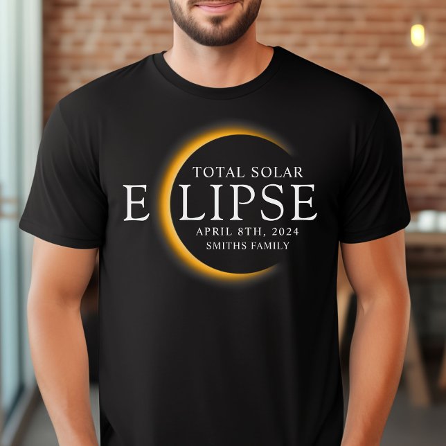 Camiseta Familia Eclipse Solar Total de Texas Black & Gold  (Subido por el creador)