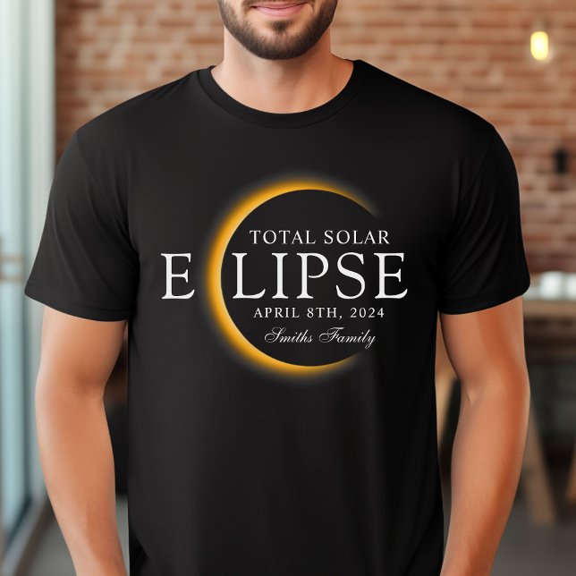 Camiseta Familia Eclipse Solar Total de Texas Black & Gold  (Subido por el creador)