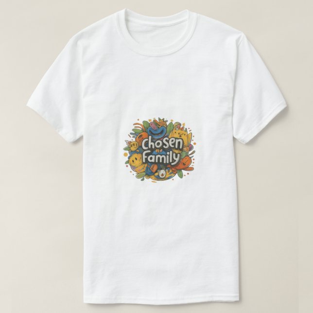 Camiseta "Familia elegida" (Diseño del anverso)