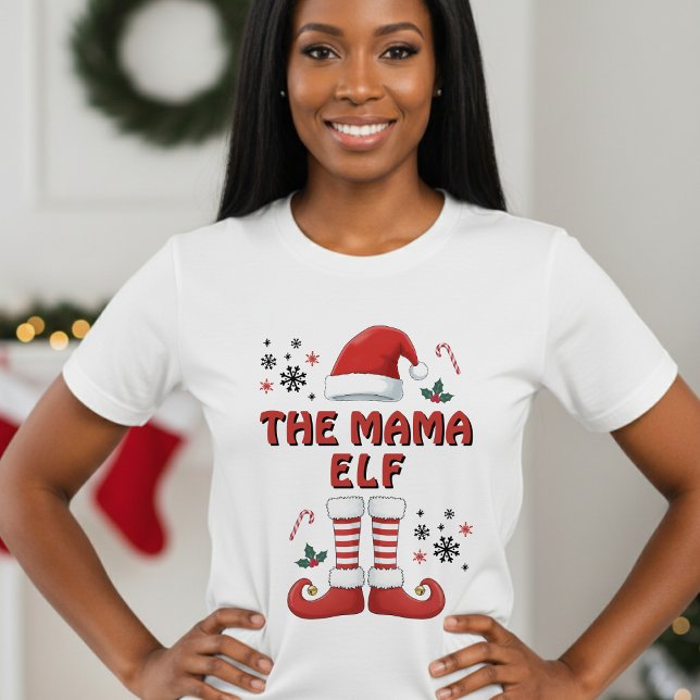 Camiseta Familia Elf de navidades coincidiendo con blanco g (Christmas Elf Family Matching Funny White T-Shirt
)