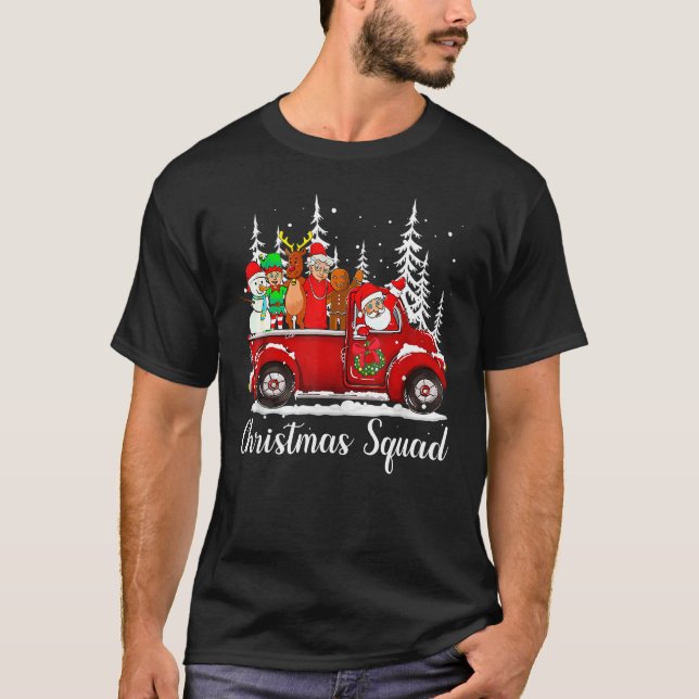 Camiseta Familia Elf de navidades Squad Santa Reindeer (Anverso)