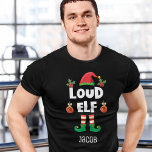 Camiseta Familia elfo alta que combina navidades con nombre<br><div class="desc">Entra en el espíritu de las fiestas con esta divertida camiseta de elfo en voz alta que es parte de una colección de ropa de elfo familiar que contiene regalos para cualquier miembro de la familia. Perfecto para cualquier reunión familiar de Navidades, esta camiseta tiene un gorra de elfo lindo...</div>